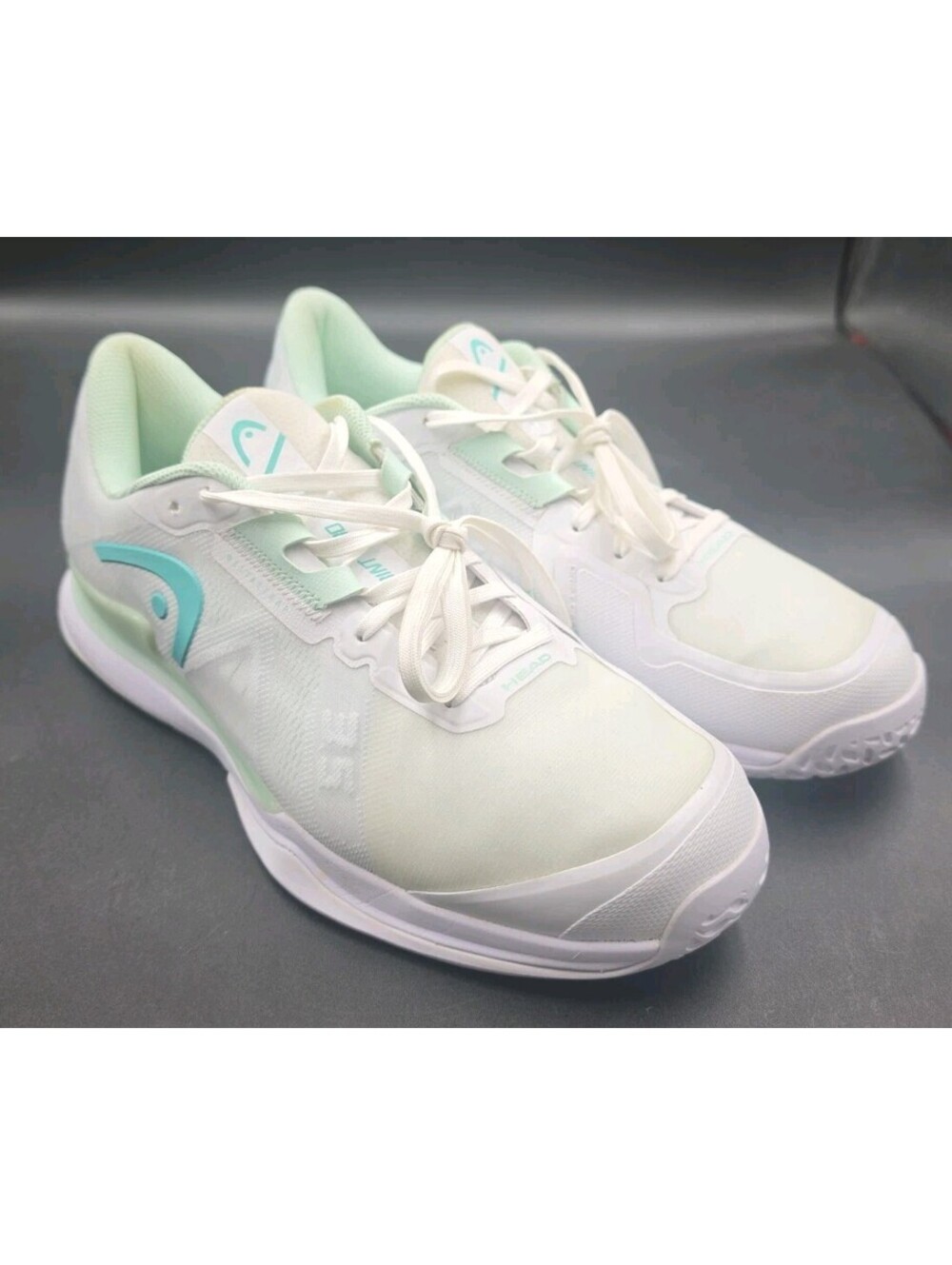 HEAD SPRINT PRO 3.5 TENNIS PICKLEBALL SHOES Womens Size 11 White & Aqua New